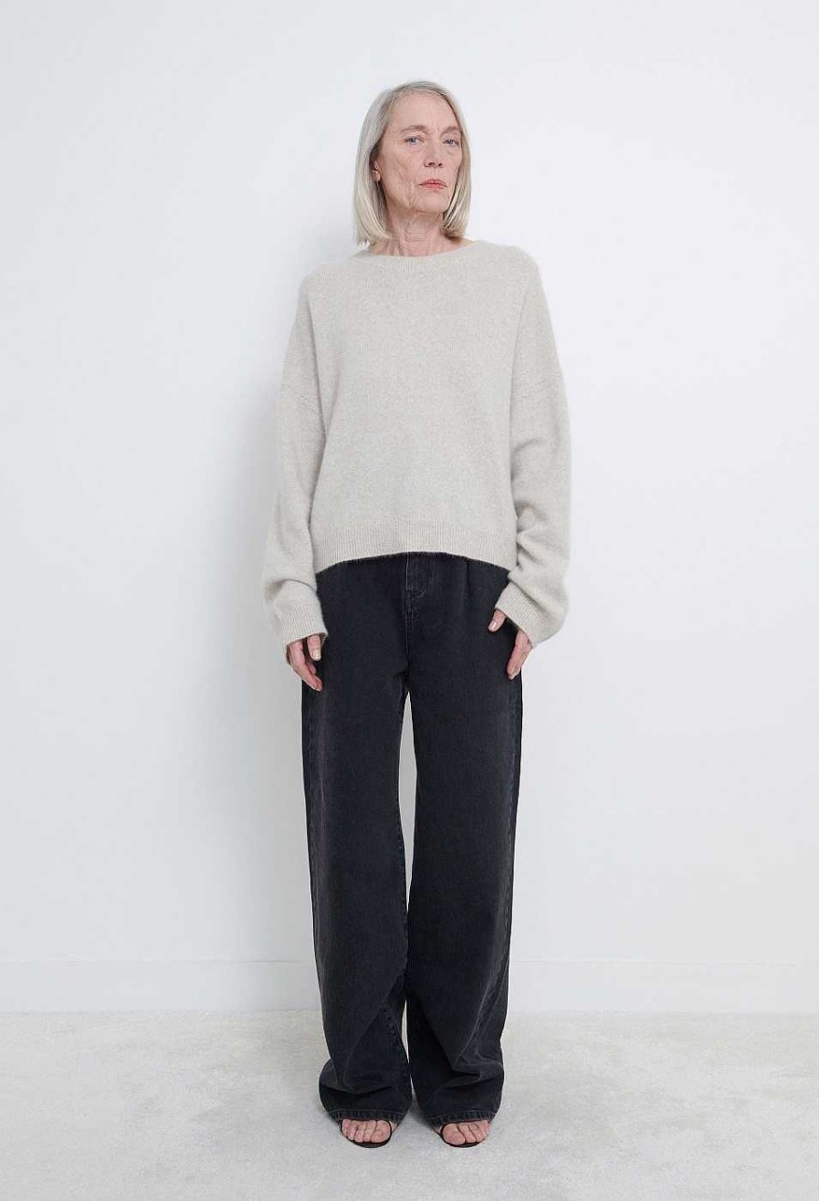 Clothing Loulou Studio | Galli Oversized Wool Blend Sweater Stone