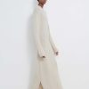 Clothing Loulou Studio | Bisha Cashmere Blend Dress Cream