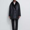 Clothing Loulou Studio | Namo Shearling Coat Black