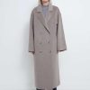 Essentials Loulou Studio | Borneo Wool And Cashmere Coat Beige Melange