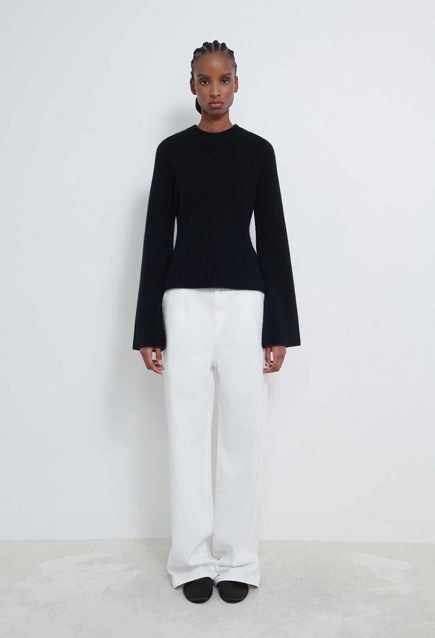 Clothing Loulou Studio | Kota Cashmere Sweater Black