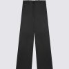 Essentials Loulou Studio | Noro Wide-Leg Leather Trousers Black