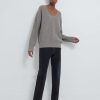 Clothing Loulou Studio | Nador Oversized Wool Cashmere Sweater Ashes Melange