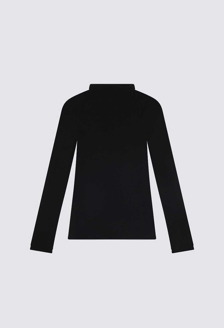 Essentials Loulou Studio | Gallinara Knitted Turtleneck Black