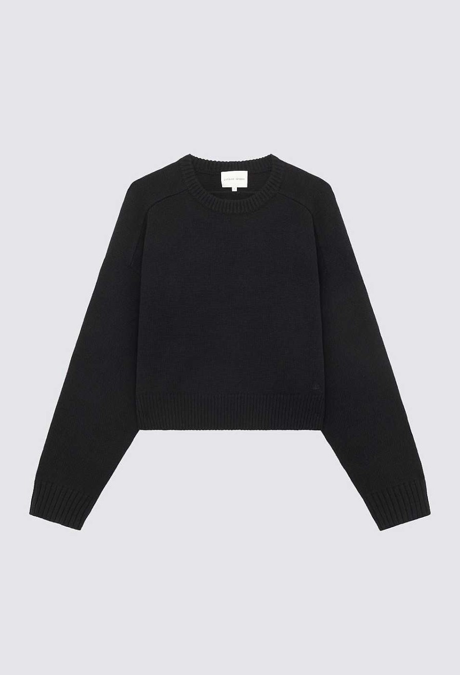 Clothing Loulou Studio | Bruzzi Wool Cashmere Sweater Black