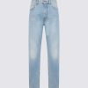 Essentials Loulou Studio | Wular Straight Denim Pants Washed Light Blue