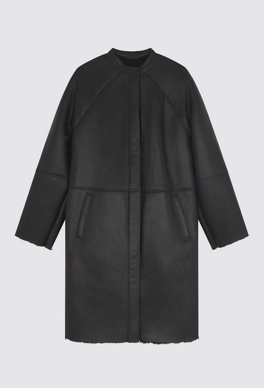 Clothing Loulou Studio | Alabat Shearling Coat Black