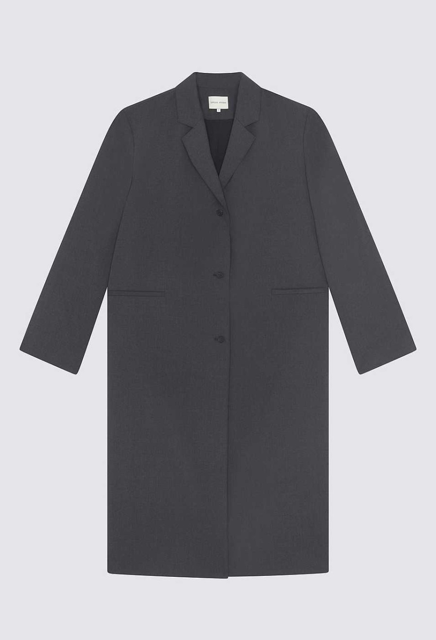 Clothing Loulou Studio | Tido Wool Coat Grey Anthracite