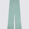 Clothing Loulou Studio | Ross Satin Wide-Leg Trousers Aqua