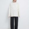 Clothing Loulou Studio | Aranos Oversized Cashmere Sweater Ivory