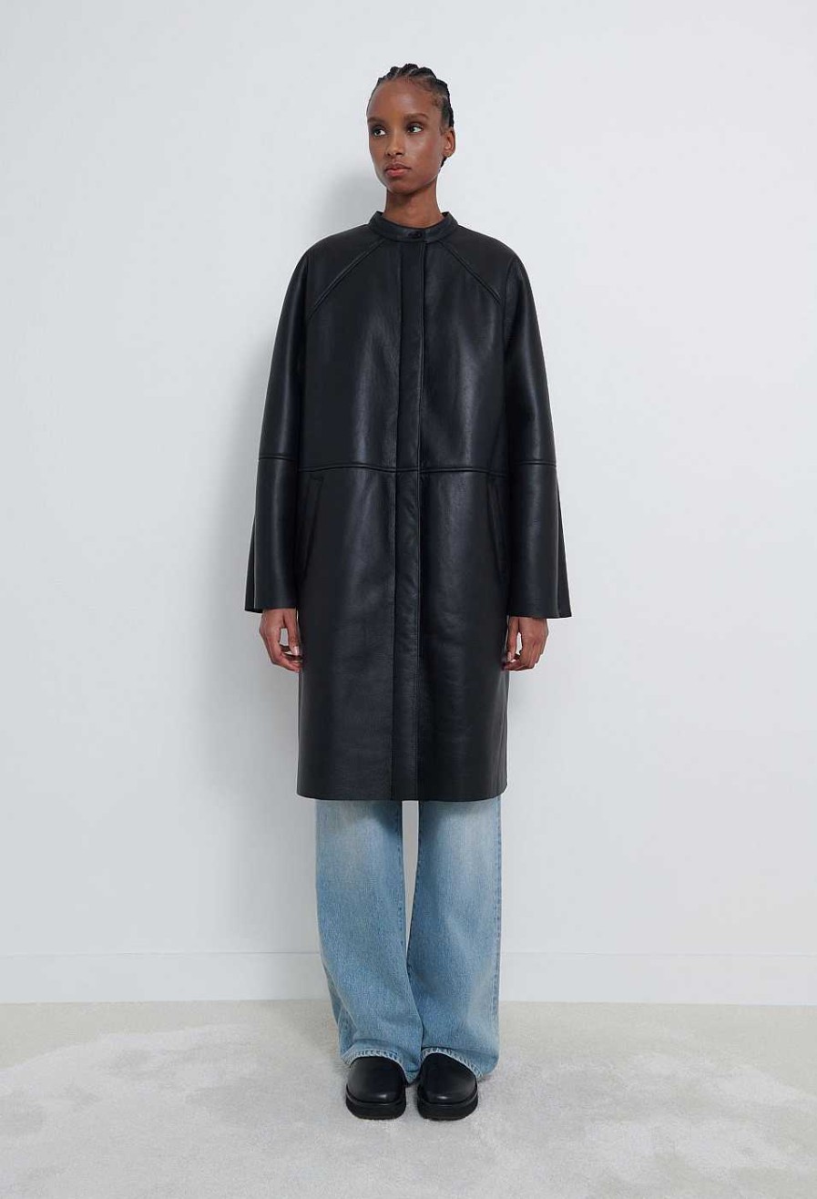 Clothing Loulou Studio | Alabat Shearling Coat Black