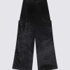 Clothing Loulou Studio | Luli Velvet Cargo Trousers Black