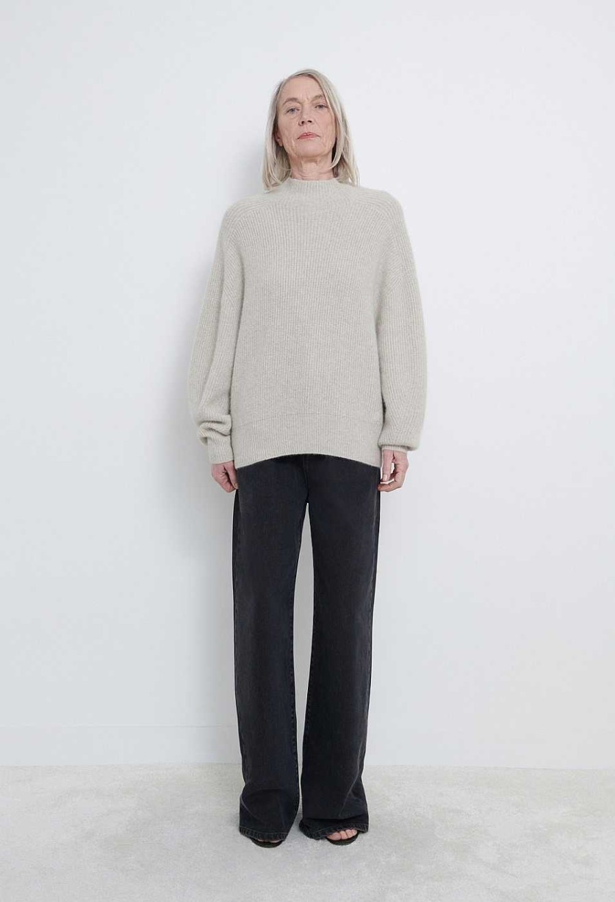 Clothing Loulou Studio | Safa Wool Blend Sweater Stone