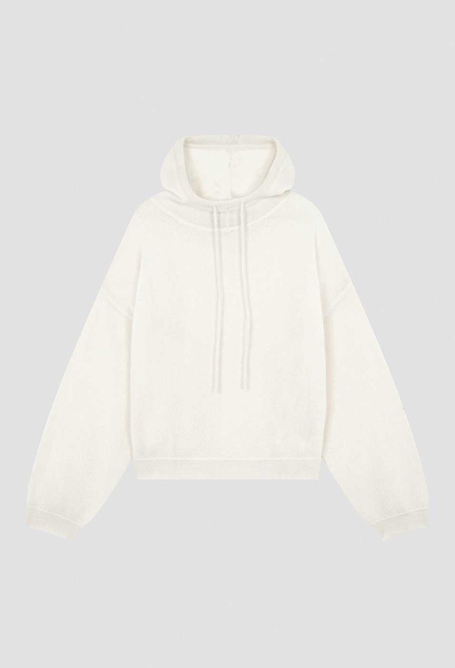 Essentials Loulou Studio | Linosa Cashmere Hoodie Ivory