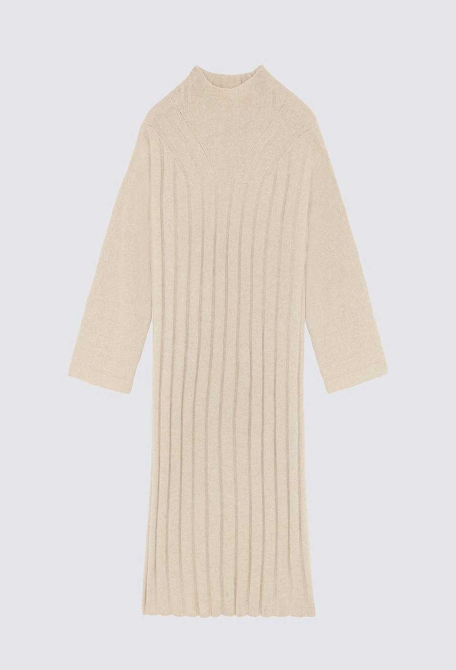 Clothing Loulou Studio | Badu Wool Blend Dress Stone