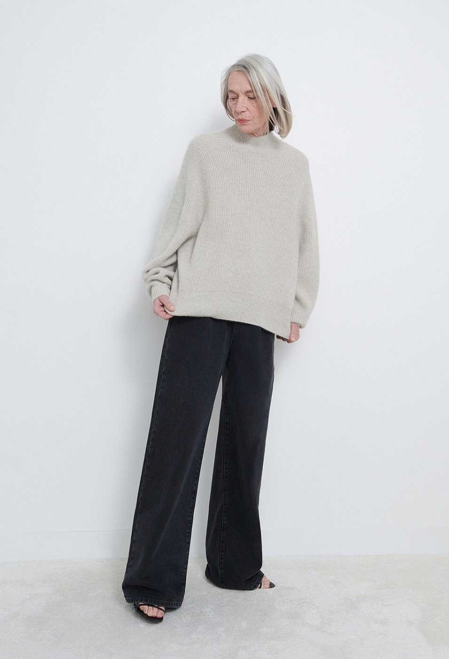 Clothing Loulou Studio | Safa Wool Blend Sweater Stone