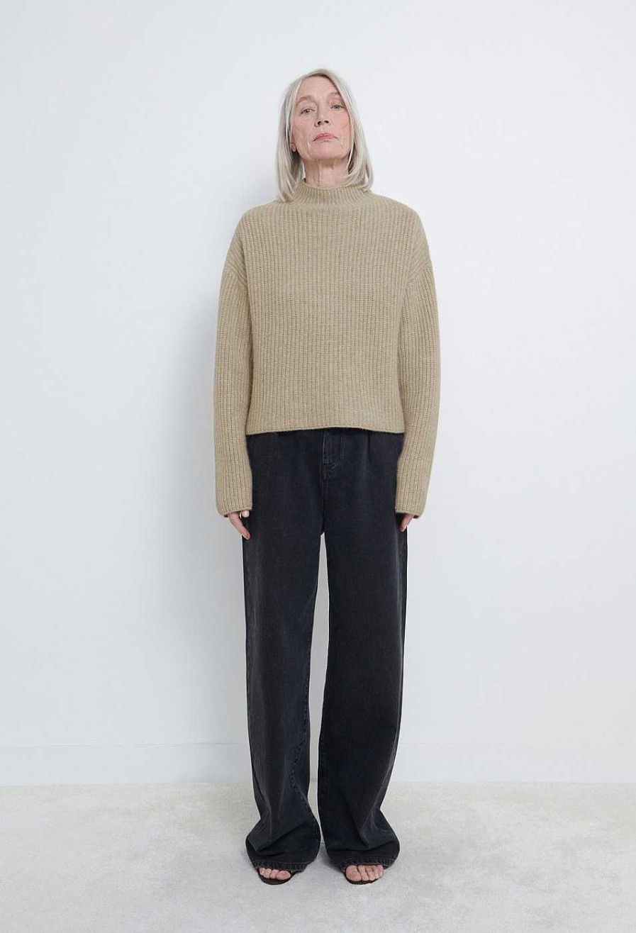 Clothing Loulou Studio | Faro Cashmere Sweater Geo Melange