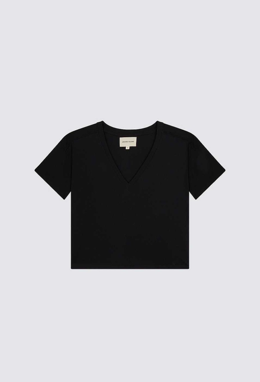 Essentials Loulou Studio | Faaa Organic Cotton T-Shirt Black