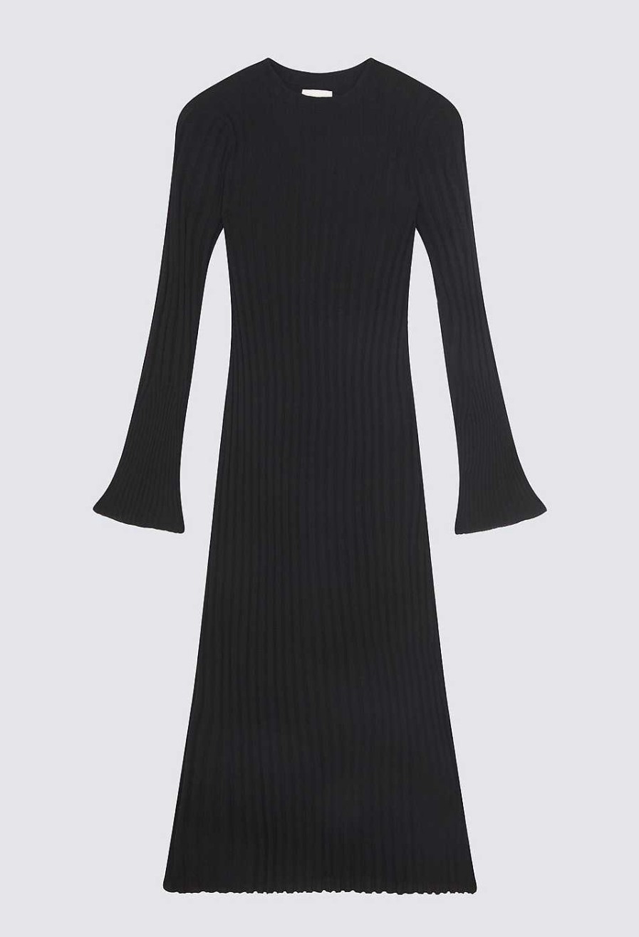 Clothing Loulou Studio | Bolga Wool Cashmere Dress Black