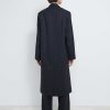 Clothing Loulou Studio | Devon Wool Twill Coat Black Stripes