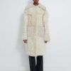 Clothing Loulou Studio | Orso Shearling And Knit Coat Vanilla