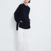 Clothing Loulou Studio | Safi Wool Cashmere Sweater Black